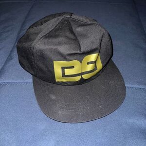 Black baseball hat gold lettering